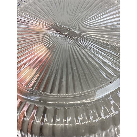 Set Of 2 Anchor Hocking Wexford Small Bowl & Indiana Glass Divided Serving Tray - Picture 15 of 16